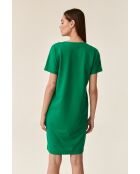 Radimi groene gebreide jurk