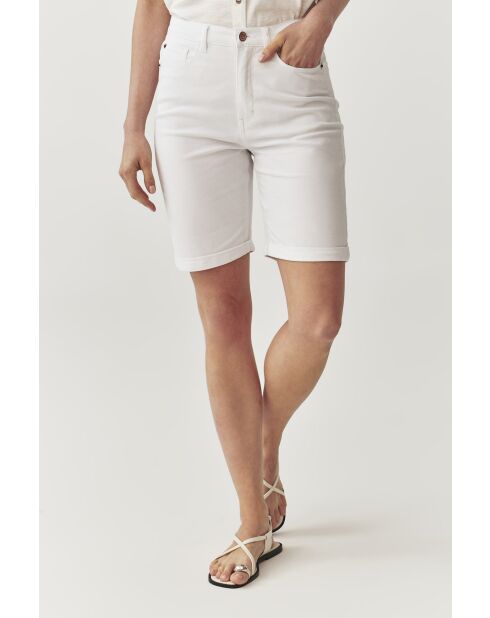 Weiße Shorts aus Baumwollstoff von Romikisa
