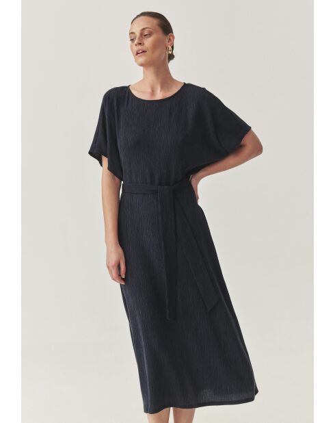 Marineblauwe jurk Lunizma