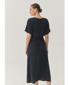 Marineblauwe jurk Lunizma