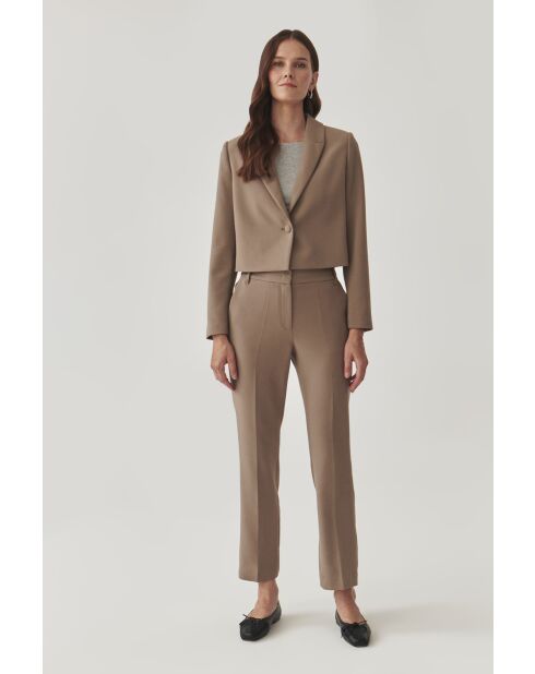 Beige jas Reneta