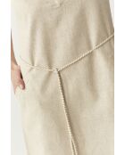 Beigefarbenes Baumwollkleid Samantika