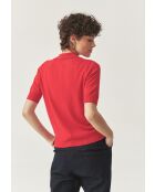 Blaxo intens rode gebreide blouse