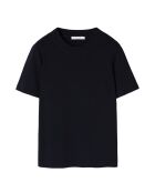 Marineblauwe gebreide blouse Nora