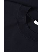 Marineblauwe gebreide blouse Nora