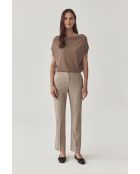 Beige gebreide blouse Ati