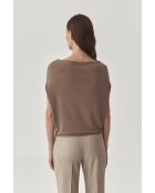 Beige gebreide blouse Ati