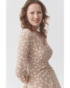 Beiges Kleid Casia