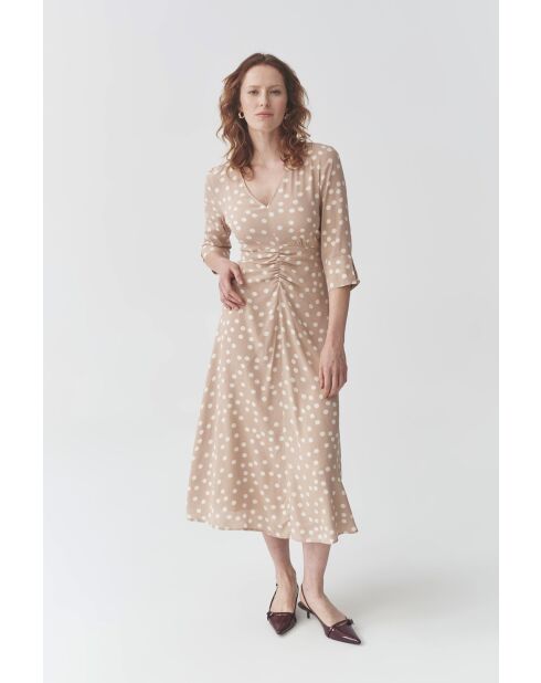 Beiges Kleid Casia