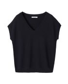 Marineblaue Strickbluse Ezalja
