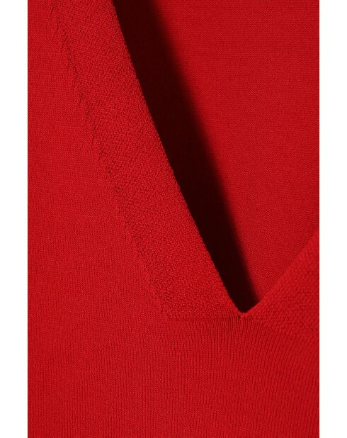 Ito 1 rode gebreide blouse