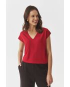 Ito 1 rode gebreide blouse