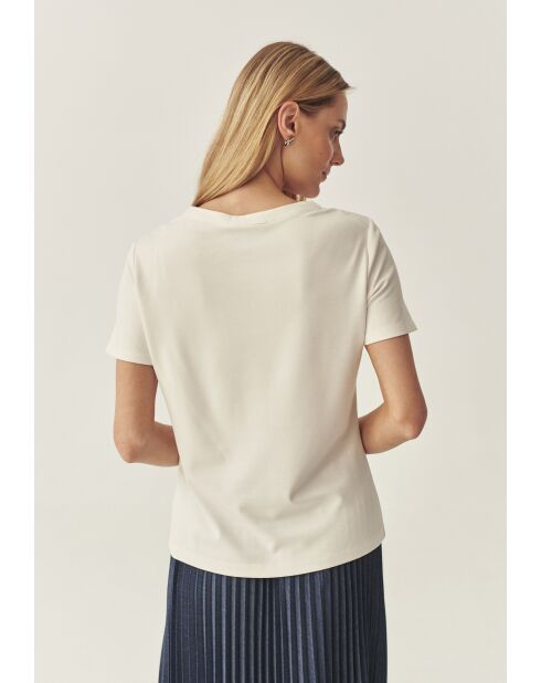 Luca gebreide blouse gebroken wit
