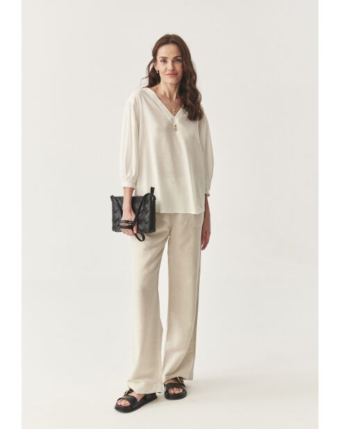 Blusa Daphne blanquecina