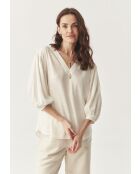Blusa Daphne blanquecina