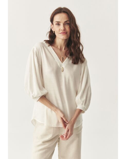 Blusa Daphne blanquecina