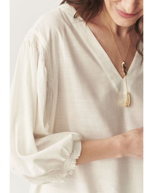 Blusa Daphne blanquecina