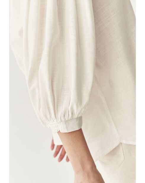 Blusa Daphne blanquecina