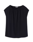 Marineblaue Bluse Aurelia