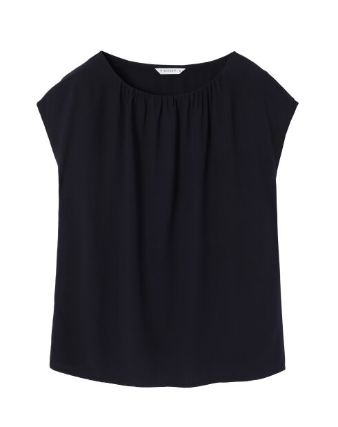 Marineblaue Bluse Aurelia