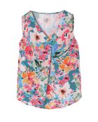 Turkooise blouse Kalia 1