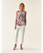 Turkooise blouse Kalia 1