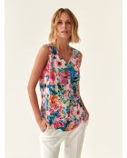 Turkooise blouse Kalia 1