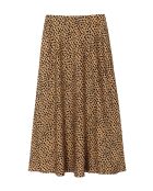 Camelbruine rok Satini 1
