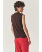 Blouse tricotée Kezi brun Nesquik