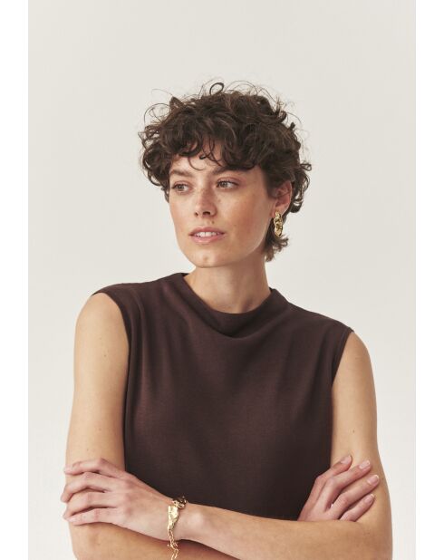 Blusa Kezi in maglia marrone Nesquik