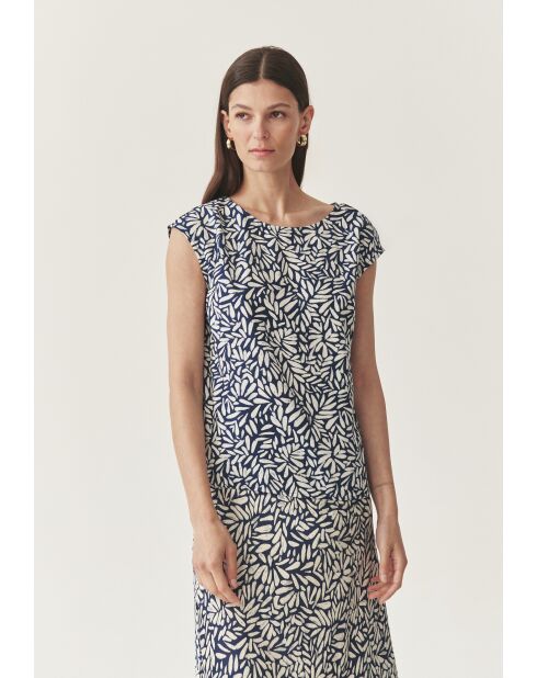 Marineblauwe blouse Raela Cz