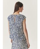 Marineblauwe blouse Raela Cz