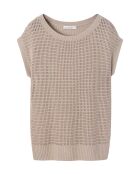 Beige gebreide blouse Loretto