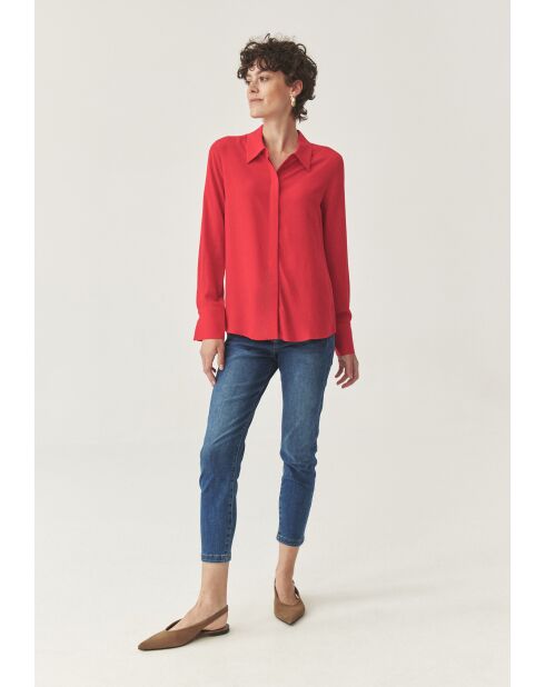 Camicia Meilin rosso intenso