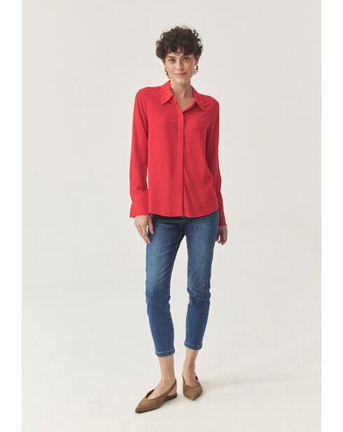 Camicia Meilin rosso intenso