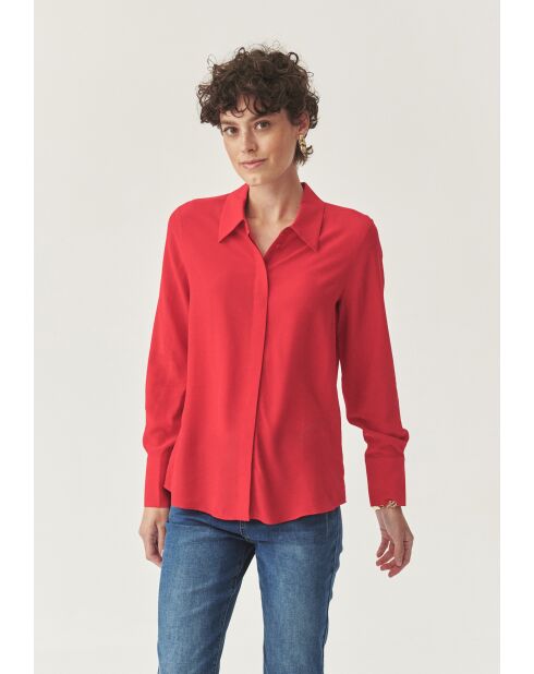 Camicia Meilin rosso intenso