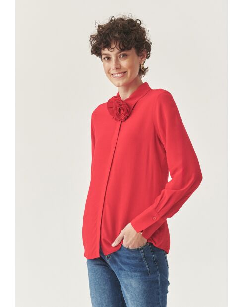 Camicia Meilin rosso intenso