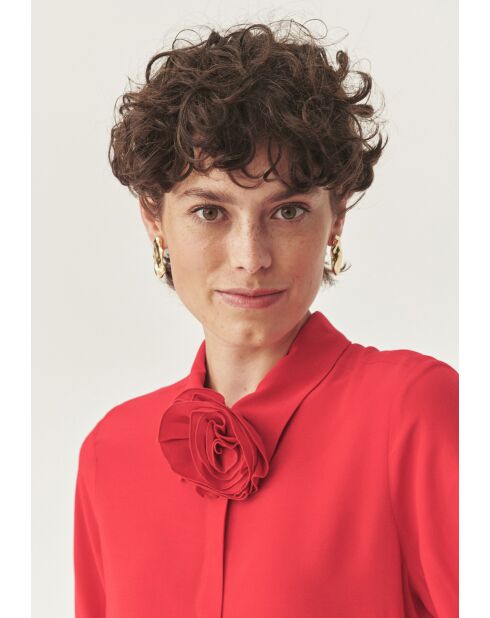 Camicia Meilin rosso intenso