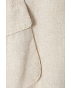 Koni 2 linnen rok in gemêleerd beige