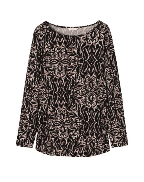 Schwarze Strickbluse Doroti