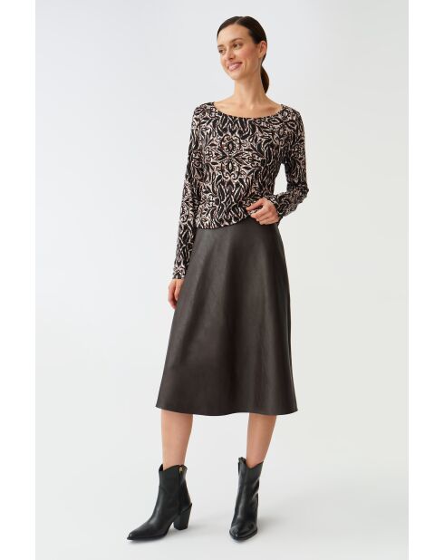 Schwarze Strickbluse Doroti