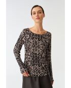 Schwarze Strickbluse Doroti