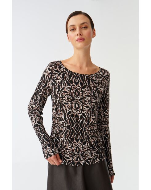 Schwarze Strickbluse Doroti