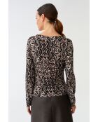 Schwarze Strickbluse Doroti