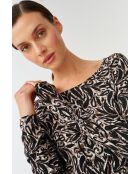 Schwarze Strickbluse Doroti