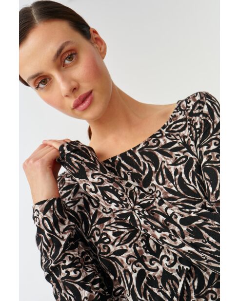 Schwarze Strickbluse Doroti