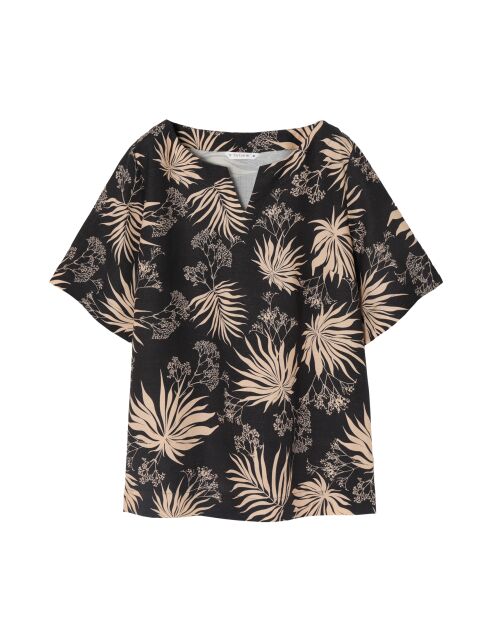 Bruine linnen blouse van Matyldana