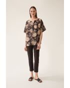 Bruine linnen blouse van Matyldana