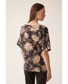 Bruine linnen blouse van Matyldana