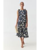 Marineblaue Bluse Raia